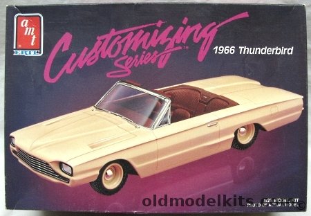 AMT 1/25 Ford 1966 Thunderbird Hardtop or Convertible - Custom or Stock, 6833 plastic model kit